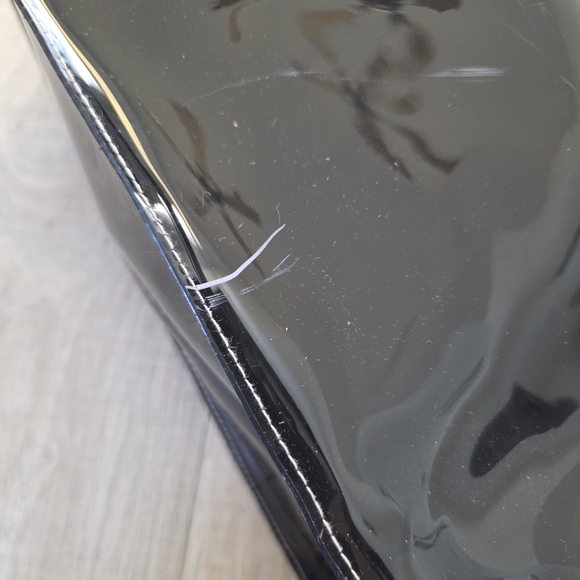 Ted Baker Black Patent Tote with Ivory Bow - Picture 9 of 9